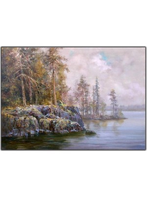 Tablo Dekor Uçurum Orijinal Yağlı Boya Tablo