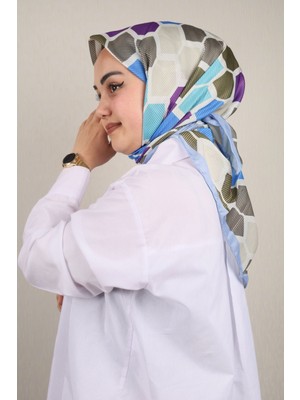 Scarfella Soft El Dikişli Eşarp Desen-164 Renk-07 -93