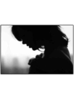 Tablo Dekor Flu Kadın Kanvas Tablo