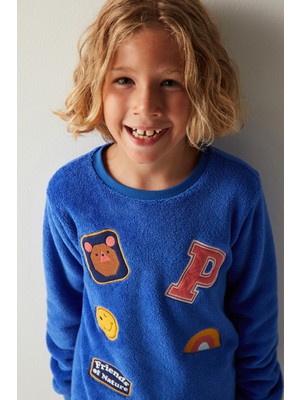 Penti Erkek Çocuk Patch Es Uzun Kollu Pijama Takımı