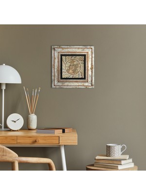 Pinecone Mozaik Serisi Taş Duvar Tablosu Çerçeveli Duvar Dekoru Wall Art T1-72