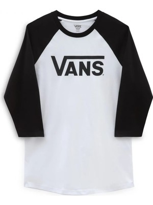 Classıc Vans Raglan-B Erkek T-Shirt - VN0A7UEF White/black