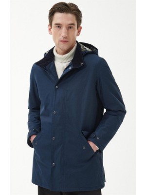 Barbour Chelsea Mac Waterproof Ceket NY71 Navy/forest Mist