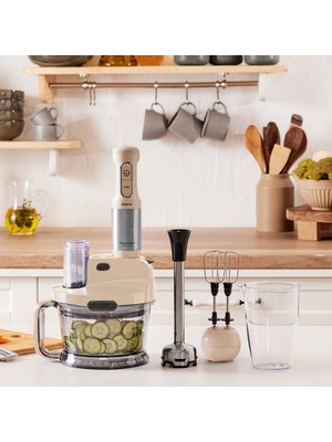 Karaca Mastermaid Prosteel 2000W Mutfak Robotu Soft Cream