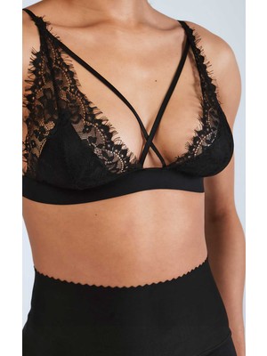 Herita Siyah Fides Püskül Detaylı Bralet