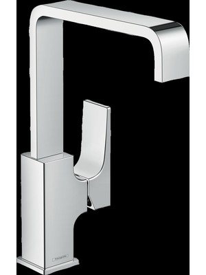 Hansgrohe Metropol Tek Kollu Lavabo Bataryası 230 Cubuk Volan ve Bas-Ac Gıder Setı ile Krom 32511000