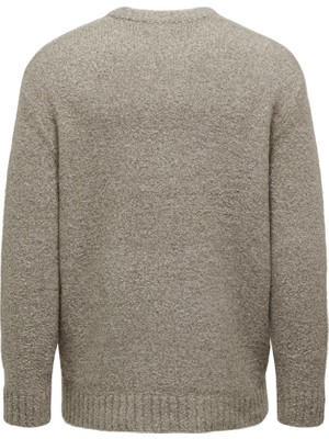 Only & Sons Erkek Chinchilla Örgü Sweatshirt - 22027150