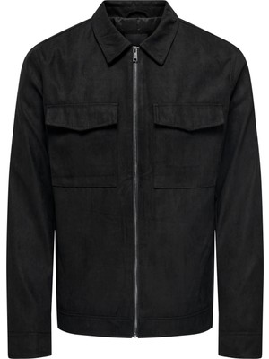 Only & Sons Erkek Göğüs Cepli Biker Ceket 22025811