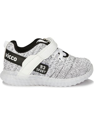 Vicco Alfa Işıklı Unisex Bebe Beyaz Spor Ayakkabı