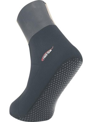 Free-Sub 3mm Siyah Smooth Bilekli Kaymaz Tabanlı Dalış Çorabı