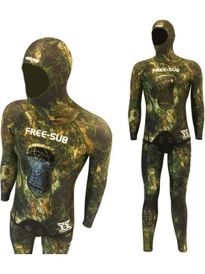 Free-Sub 7mm Kapadokya Yamamoto Avcı Serbest Dalış Elbisesi