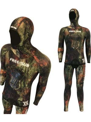 Free-Sub 5mm Aspendos Yamamoto Avcı Serbest Dalış Elbisesi