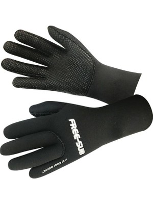 Free-Sub Diver Pro 3mm Black (Siyah) Neopren Dalış Eldiveni
