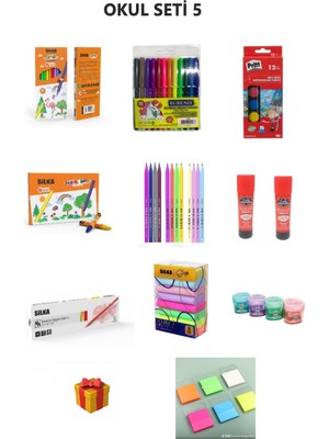 Silka Boyama Seti 5 (Silka-Rubenis-Pritt)