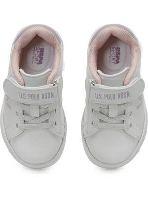 U.S. Polo Assn. Travıs Jr 3pr Beyaz Kız Çocuk Sneaker