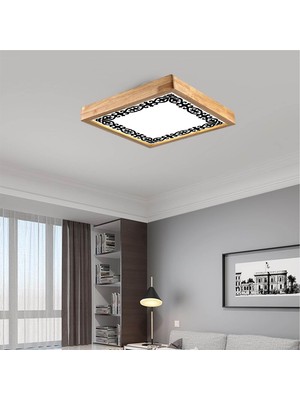 Wood Design World Ahşap Çerçeve Tavan LED Aydınlatma ( Yeni )