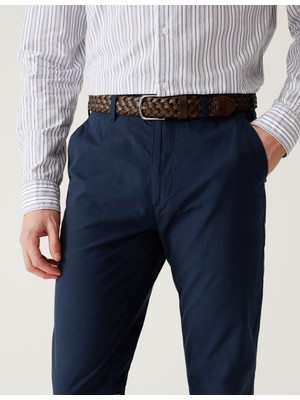 Marks & Spencer Saf Pamuklu Slim Fit Chino Pantolon