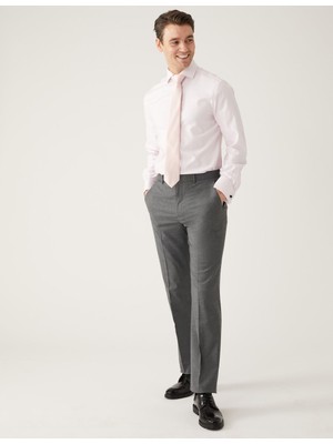 Marks & Spencer Slim Fit Sharkskin Pantolon