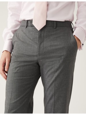 Marks & Spencer Slim Fit Sharkskin Pantolon