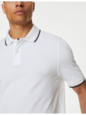 Marks & Spencer Saf Pamuklu 2'li Polo Yaka T-Shirt