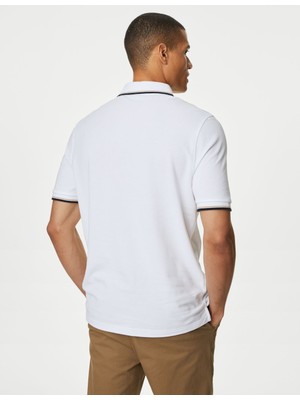 Marks & Spencer Saf Pamuklu 2'li Polo Yaka T-Shirt