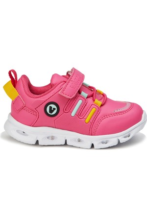 Vicco - Mimi Light-Up Pink - Girls Shoes - Lace-Up and Hook-And