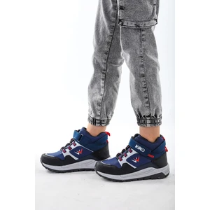 Kiko Kids Termo Taban Cırtlı Erkek Çocuk Spor Bot Ayakkabı 290 Lacivert - Kırmızı