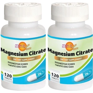 Meka Nutrition Magnezyum Sitrat 2 x 120 Tablet Magnesium Citrate