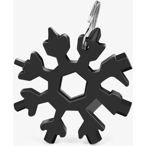 Çok Amaçlı Alyan Tornavida Takımı Çelik Taşınabilir Kar Tanesi Anahtarlık Konserve Şişe Açıcı