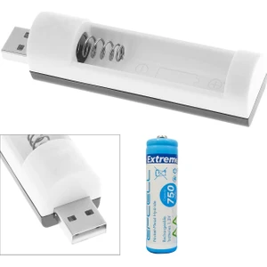Pil Şarj Aleti Tekli USB Aa aaa +Pil Ni-Mh Ni-Cd Li-Ion Narıta C-824