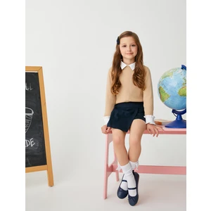 Basic Triko Kazak Yuvarlak Yaka Kaşkorse Uzun Kollu