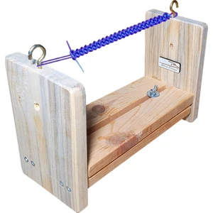 Barış Dizayn Doğal Ahşap Uzunluğu Ayarlanabilir Bileklik Örme Aparatı Bileklik Tahtası Stand (20-38CM)