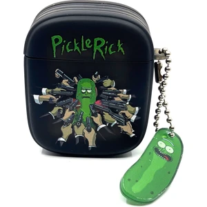 Zen AI Airpods 2. Nesil Uyumlu Sevilen Fantastik Karakter Rick Pickle Black Hediye Kılıf