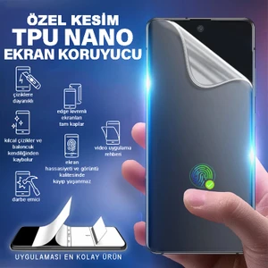 Sevgi Tech Samsung Z Fold 4 Iç (Sol-Sağ) ve Dış Ekran Için Özel Tpu Nano Ekran Koruyucu