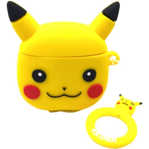 Zen AI Airpods 1/2. Nesil Sevilen Sarı Çizgi Karakter Pikachu Tasarımlı Hediye Kılıf