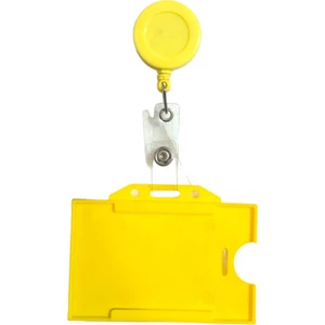 Dodo Bone Sarı  Yoyo ve Sarı Yatay Plastik  Kartlık ,yaka Kartı,