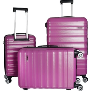 Delphin Violet 3'lü Valiz Seti