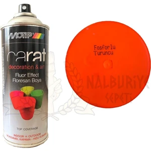 Carat Sprey Boya Floresan Fosforlu Turuncu 400 ml