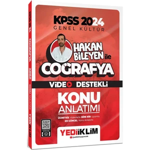 Yediiklim Yayınları 2024 KPSS Hakan Bileyen ile Coğrafya Video Destekli Konu Anlatımı