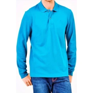 Polo Yaka Uzun Kollu Pamuklu Uzun Kol Polo Yakalı  T-Shirt