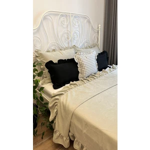 Decamor Home Fırfırlı Ay Taşı Yatak Örtüsü Takımı Çift Kişilik
