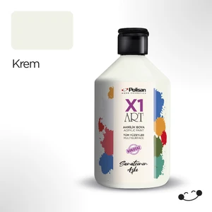X1 Art Multisurface Hobi Boyası Krem 500  ml