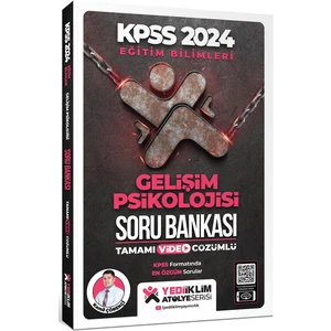 Yediiklim Yayınları 2024 Eğitim Bilimleri Atölye Serisi Gelişim Psikolojisi Tamamı Video Çözümlü Soru Bankası
