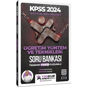 Yediiklim Yayınları 2024 Eğitim Bilimleri Atölye Serisi Öğretim Yöntem ve Teknikleri Tamamı Video Çözümlü Soru Bankası