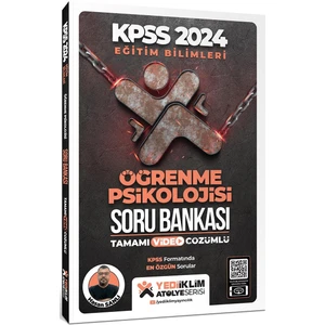 Yediiklim Yayınları 2024 Eğitim Bilimleri Atölye Serisi Öğrenme Psikolojisi Tamamı Video Çözümlü Soru Bankası