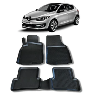 Renault Megane 3 Paspas 2009 2015 Arası 3D Havuzlu Wöller Paspas