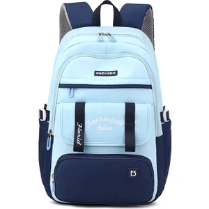 Love Home  Yüksek Kaliteli Kolej Okul Kadın Omuzdan Askili Kız Genç Lise Öğrencisi Okul Ultra Hafif ve Yük Azaltıcı Büyük Kapasiteli Çanta (Yurt Dışından)