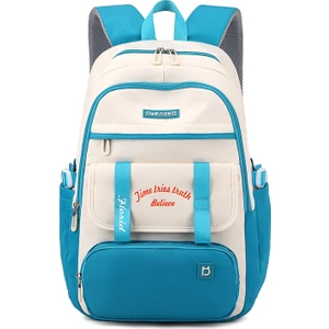 Love Home  Yüksek Kaliteli Kolej Okul Kadın Omuzdan Askili Kız Genç Lise Öğrencisi Okul Ultra Hafif ve Yük Azaltıcı Büyük Kapasiteli Çanta (Yurt Dışından)