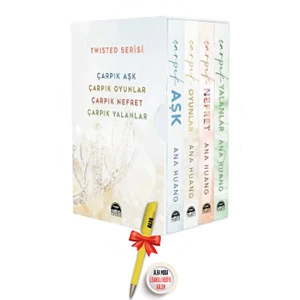 Moda Dağıtım Twisted Serisi 4 Kitap Çarpık Aşk + Oyunlar + Nefret + Yalanlar / Ana Huang + Alfa Moda Kalem