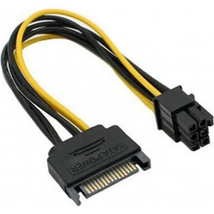 Sata To 6 Pin Pcı-Express Ekran Kartı Power Çevirici Güç Kablosu